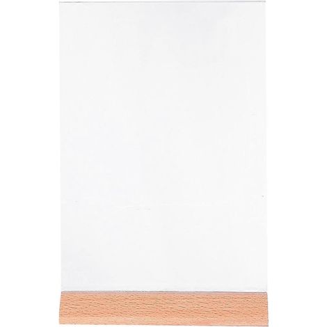 Praktischer Menühalter, Tischfotobehälter, Displayständer, Acryl-Tischwerbeständer für Geschäfte, Hochzeiten und Partys (transparent, A5-Format)-23.3X15cm (1/2)