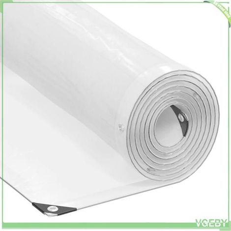 3429297 Bâche avec œillets Transparent 12 x 12 m Polyéthylène (1/5)