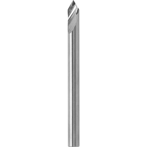 Fraise de gravure CNC 3.175 x 60° x 0.1 x 40L, outil de coupe pour bois, plastique, métal, pointe de perçage, gravure précise, 1 pièce. (1/5)