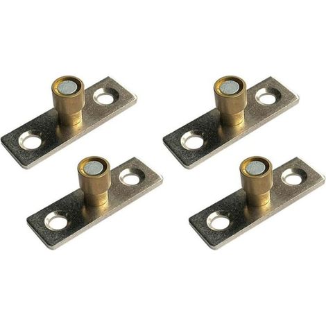 Lot de 4 guides de porte coulissante, 10 mm de diamètre pour porte d'armoire de maison, sol (1/5)