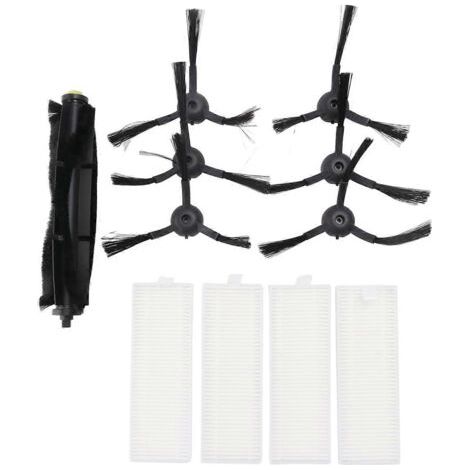 Pi��ces de rechange et accessoires pour aspirateur robot 360 S10 X100 Max : brosse principale, brosse lat��rale