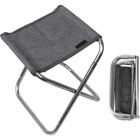 Chaise De Camping Pliante En Alliage D Aluminium Et Tissu Oxford Pour Peche Randonnee Jardinage Plage - 1 Unite (1/5)