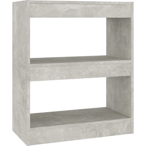 Maison Exclusive - Bücherregal/Raumteiler Betongrau 60x30x72 cm