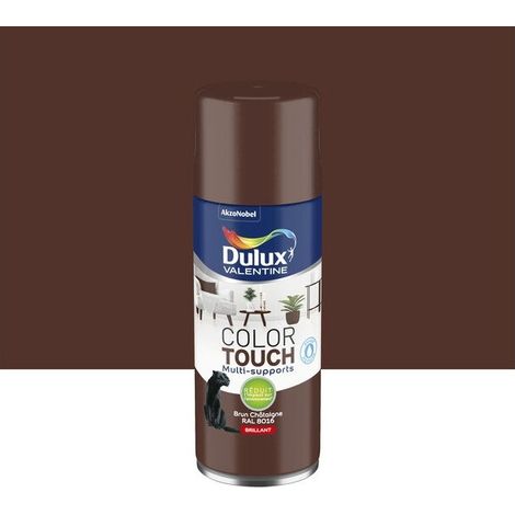 Aérosol Color Touch Brillant Brun Chataîgne 400ml - Dulux Valentine