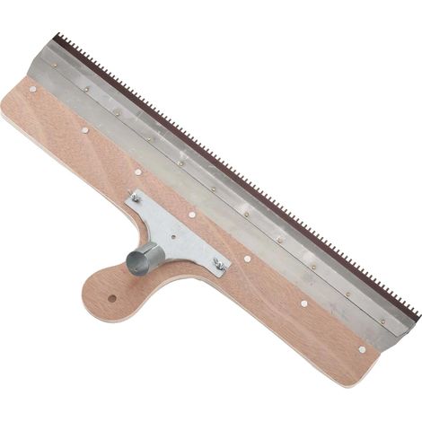 Zementschaber, Holz + Edelstahl, Klingenlänge 560 mm, Zahnbreite 2 mm, Zahnhöhe 3,5 mm, Verpackungsgewicht 1 kg (1/5)