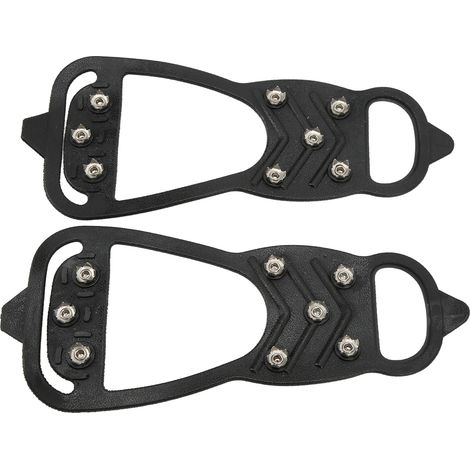 1 paire de crampons à 8 dents, antidérapants, pour la marche sur neige et glace.