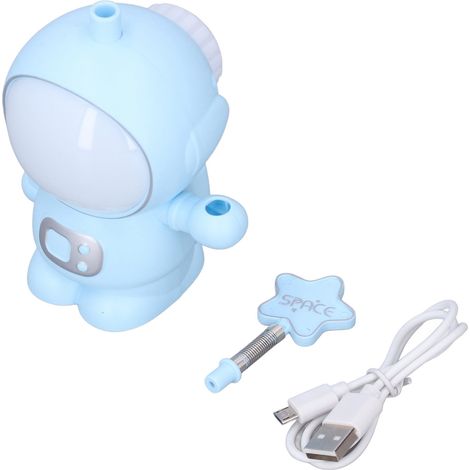 Lampe de bureau LED, 2 modes d'éclairage, protection des yeux, chargement USB, veilleuse astronaute avec taille-crayon intégré, bleue. (1/5)