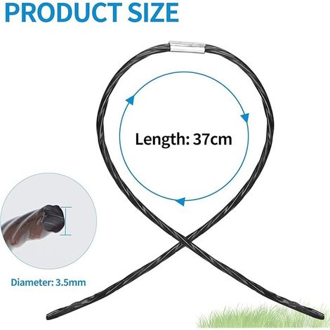 24 Pièces Fil Débroussailleuse Fil Coupe Bordure Compatible avec Bosch AFS 23-37 Debroussailleuse 3,5mm/37cm Fil pour Debroussailleuse F016800431 Bobine Fil Coupe Bordure Fil Rotofil (1/5)