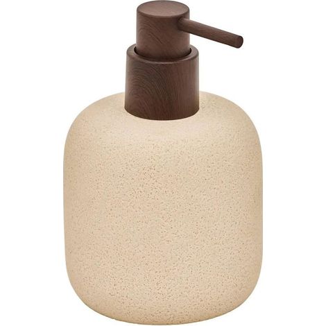 Distributeur de Savon en Résine "Olea" 290ml Beige (1/3)