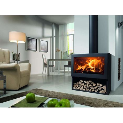 stufa a legna panadero "fenix" grigio 7,2 kw