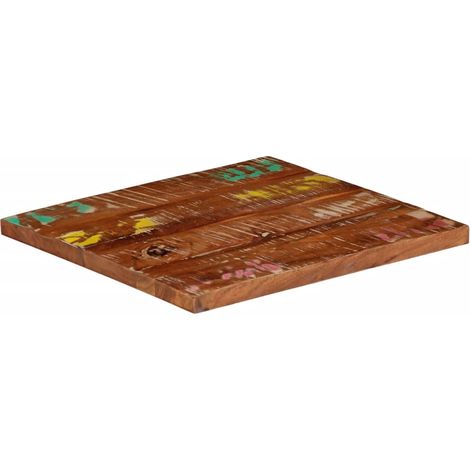Dessus de table  Dessus de bureau  Plateau de table 40x40x3,8 cm carré bois massif de récupération