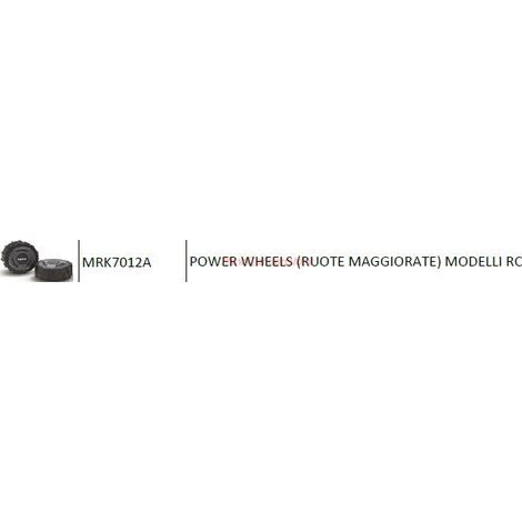 Power wheels ruote maggiorate robot rasaerba modelli RC ROBOMOW MRK7012A
