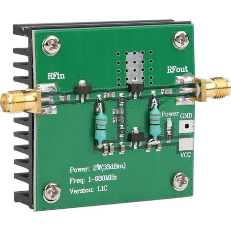 Amplificateur de Signal RF 1-930MHz, Module d'Amplification Large Bande 12V DC (1/5)