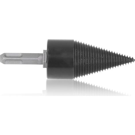 Mèche de fendage pour bûches en acier carbone, embout amovible 42 mm, outil pour cheminée et bois de chauffage (1/5)