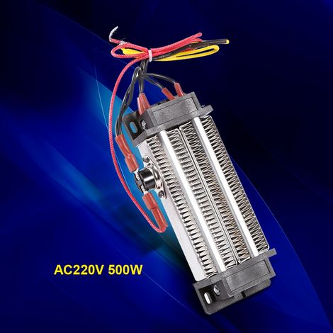 Élément chauffant thermostatique électrique en céramique à semi-conducteur PTC haute puissance 220 V CA 500 W (1/5)