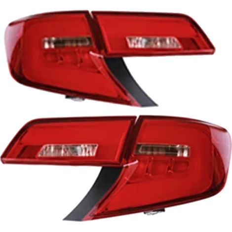 Juego de luces traseras, iluminación LED, fácil instalación, compatible con Toyota Camry 2012-2014, rojo claro. (1/2)