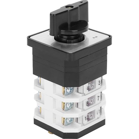 Commutateur rotatif universel à cames, 3 positions, 3 couches, 220-380 V, 16 A (1/5)