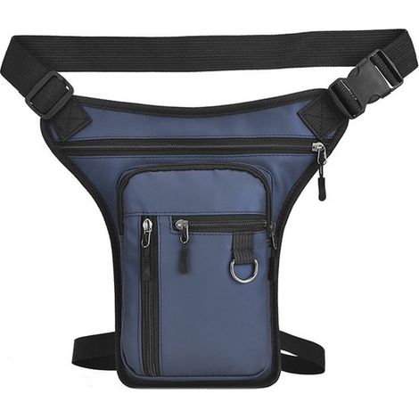 Sacoche de sport - Sacoche de jambe universelle - Sangles de jambe amovibles - Sac banane pour moto (1/5)