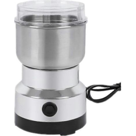 Moulin à café électrique pour la cuisine : céréales, noix, légumineuses, épices, broyeur à grains puissant pour la maison. (1/5)