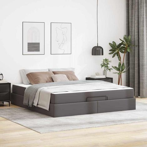 Struttura letto con materasso Altro 2 pz Grigio PVC vidaXL (1/5)