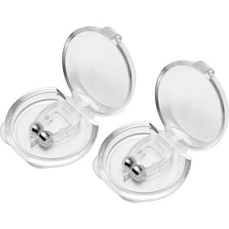 Lot de 4 dispositifs magnétiques en silicone anti-ronflement, clips anti-ronflement, aides professionnelles au sommeil pour soulager les ronflements