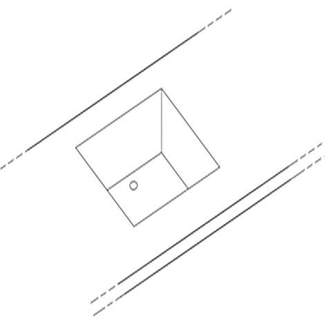 Option - évier  pour comptoir ou meuble arrière - Diamond (1/2)