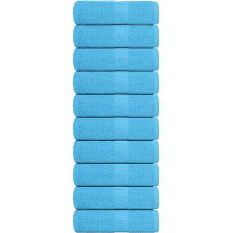 Filiyano-Serviettes d'invités FROGN, lot de 10, turquoise, 30 x 50 cm, 360 g/m² (1/5)