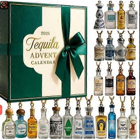 Calendrier de l'Avent surprise NASA, série Voiture de luxe - Décoration de sapin de Noël, pendentif acrylique, ornement de collection, boîte surprise Tequila - 26 x 18 x 3 cm (1/5)