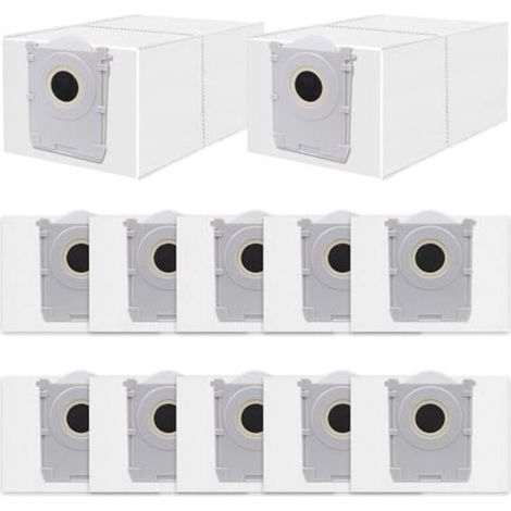[NEVER USED] 12 Pack Bags for Ecovacs Deebot X9 Pro/X8 Omni, T50/T50 Pro/T50 Max Omni, T30C Pro, T80 Omni Robot Vacuum Cleaner, Antibacterial Dust Bags, Replacement Accessories Kit DDB030041