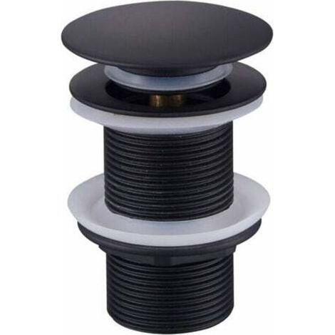 Promotion Bonde de Vidage Pop Up, Bonde Pop Up Sans Trop Plein, Universel Bonde de Lavabo Pop Up, Bonde Lavabo, Bonde de Vidange Lavabo, Bonde Découlement Noir pour Lavabo et Lavabo (1/4)