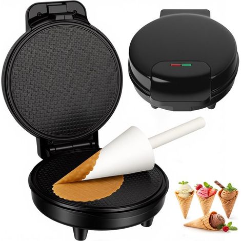 Crêpière électrique – Plaque antiadhésive – Contrôle température – Prise EU – Noir – Cuisson (1/5)