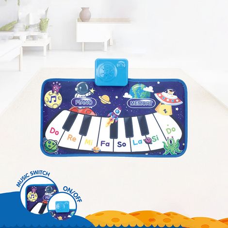 Tapis Musical Éducatif - Tapis Piano à Marcher - Pour Enfants Dès 1 An - 10 Touches - 8 Instruments - Alimenté Par 3 Piles AAA - 25 x 46 cm (1/5)