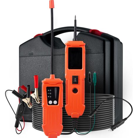 Mophorn Comprobador de Circuitos Automotrices, 8-35 DCV, con Sonda de Prueba, Pantalla TFT a Color y Luz Incorporada, Incluye Cable de Extensión de 6 m y Estuche de Transporte, Ideal para Vehículos (1/5)