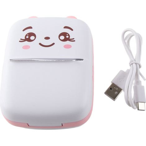 Imprimante thermique portable sans encre Bluetooth pour étiquettes et photos, batterie intégrée (1/5)