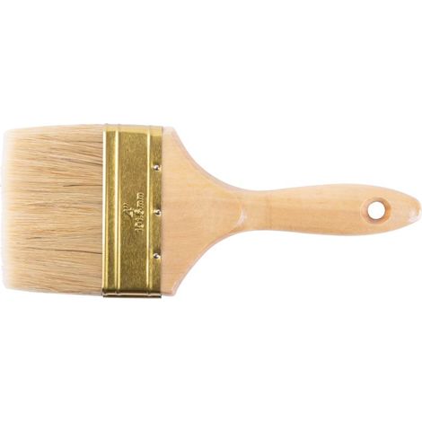 Pinsel Strend Pro JA019, yellow, 4", Malpinsel, flach, Holzgriff