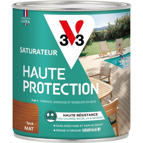 Saturateur Haute Protection Biosourcé V33 teck Mat - 0,75L