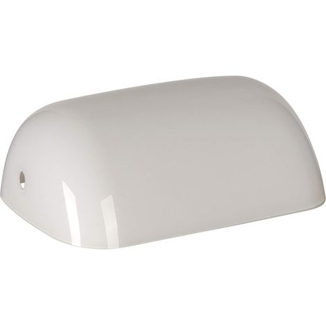 Abat-jour en verre blanc de rechange pour lampe de bureau (1/5)