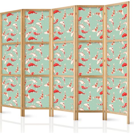 Leichter Paravent artgeist creme 225 cm 3 Paneele