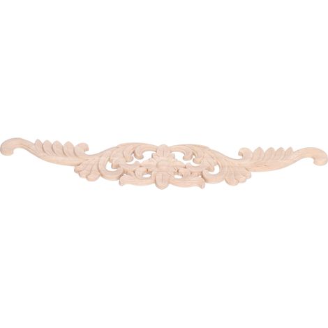 Applique d'angle en bois sculpté, applique décorative écologique pour meubles et armoires. (1/5)