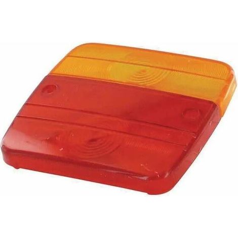 – Cabochon feu arrière rouge et orange 100x95 mm – Feu stop et indicateur de direction – Homologation E11 1060 – Pour remorques et camions