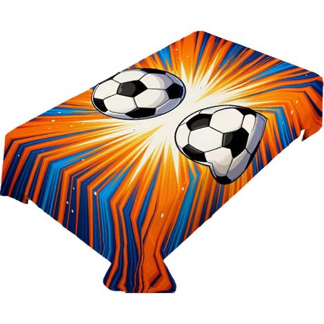 Nappe de football rectangulaire – Terrain de football – Idéale pour les fêtes d'anniversaire et les matchs. (1/5)