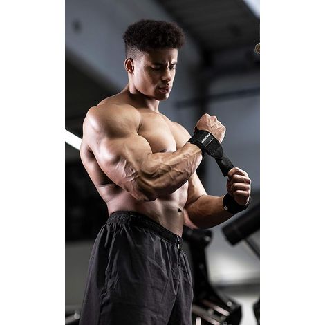 Bracelet de musculation - Protection, renforcement et soutien du poignet, idéal pour le CrossFit et le fitness (femmes et hommes). (1/4)