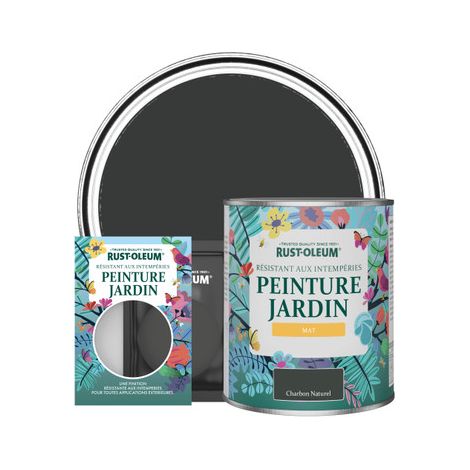 Peinture Jardin, Finition Mat - Charbon Naturel (1/3)