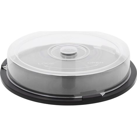 Seau 10 Plastique et CD Capacité de Pp Rangement ou Dvd pour Disques, Design Simple et Protecteur Bureau ou Étagère (1/5)