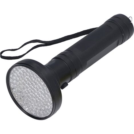 Lampe UV 100 LED noire pour chasse aux scorpions, détection de faux billets, urine d'animaux, agents fluorescents et chasse nocturne (1/5)