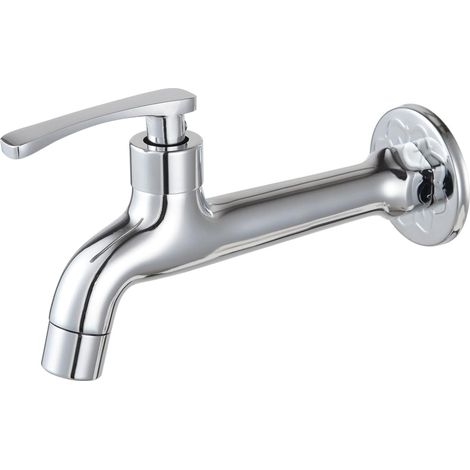1 Robinet Laiton Chromé Montage Mural G 1/2 Pour Salle De Bain Lave-Linge Jardin (1/5)