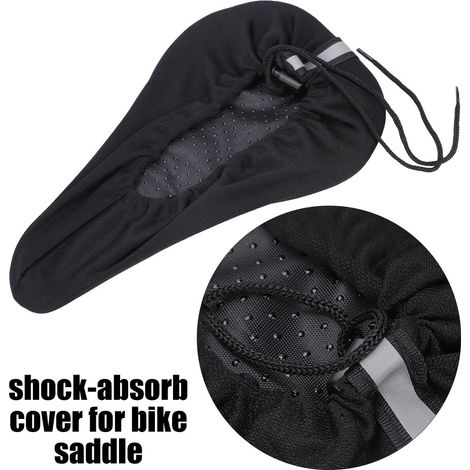 Housse de selle imperméable respirante pour vélo, protection légère universelle VTT et route (Rouge)