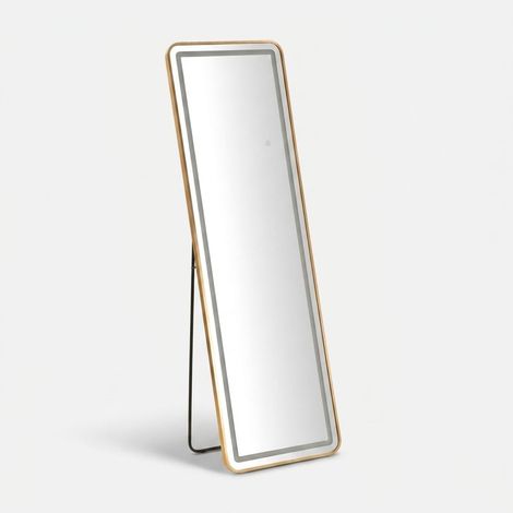 Specchio da terra Led Simple Rett, 50x3-38x160 cm (1/5)