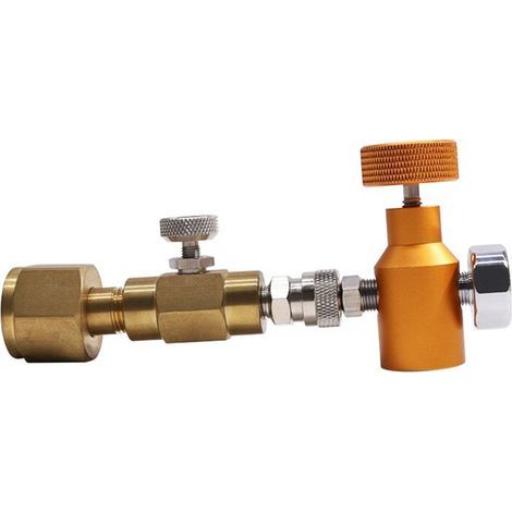 Station de Remplissage de Recharge de Carbonateur D'Adaptateur de CO2 D'Eau Gazeuse pour le Remplacement de Bouteille de RéServoir de Cylindre de CO2 (1/2)
