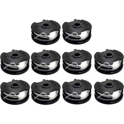 10 bobines de fil compatibles avec les tondeuses à gazon Parkside, pièces de rechange TLP-01 (1/5)